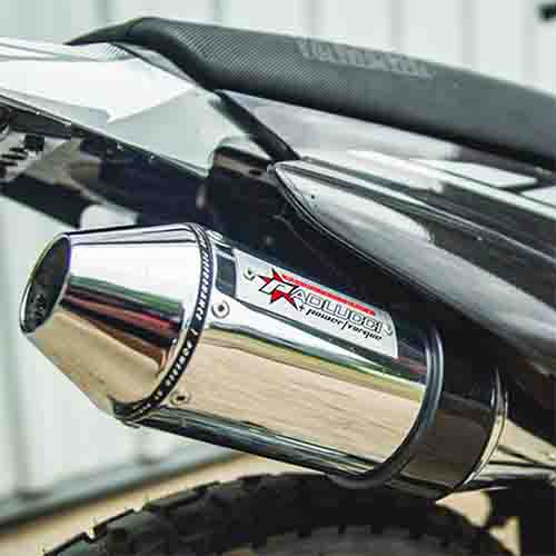 ESCAPE MOTO YAMAHA XTZ 125 ST2 CROMO DEPORTIVO POR ARRIBA PAOLUCCI (EM125XTZ-22-C/D-UP)