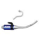 ESCAPE MOTO YAMAHA XTZ 125CC POR ARRIBA ST2 STYLE AZUL PAOLUCCI (EM125XTZ23-SUPAZ)