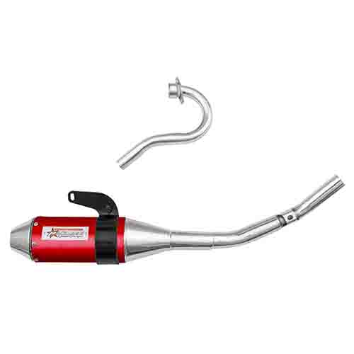 ESCAPE MOTO YAMAHA XTZ 125CC POR ARRIBA ST2 STYLE ROJO PAOLUCCI (EM125XTZ23-SUPRO)