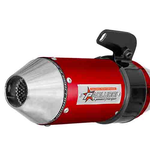 ESCAPE MOTO YAMAHA XTZ 125CC POR ARRIBA ST2 STYLE ROJO PAOLUCCI (EM125XTZ23-SUPRO)