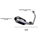 ESCAPE MOTO ZANELLA RX 150CC ST3 STYLE NEGRO (VARILLERO) PAOLUCCI (EM150RX33-SNE)