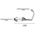 ESCAPE ZANELLA RX 150CC ST2 INOX STYLE BLANCO PAOLUCCI (EM150RX24-BL)