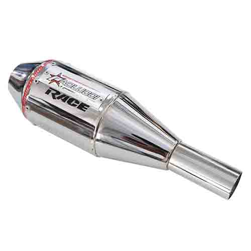 SILENCIADOR 150 ST2 CROMO (HASTA 250CC TIPO TITAN)