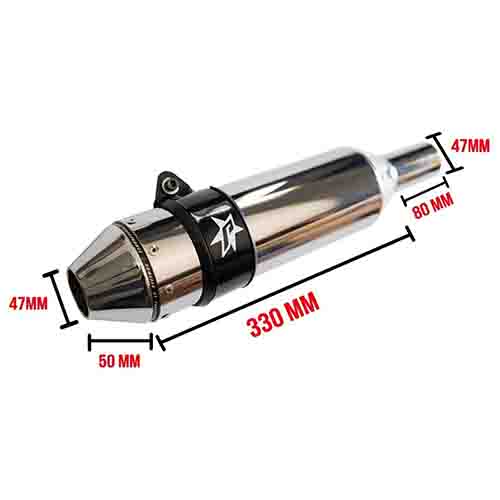 SILENCIADOR 300 ST3 CROMO (+300CC)