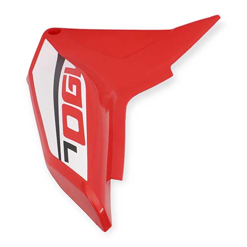 CACHA LATERAL HONDA XR190L ROJA LADO IZQUIERDO MTC