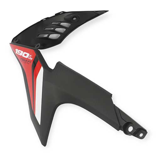 CACHA TANQUE LATERAL HONDA XR190L BLANCA LADO IZQUIERDO MTC