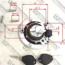 TAPA DE TANQUE SUZUKI GIXXER 150 (+5 TORNILLO) STD