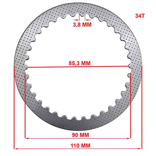 SEPARADOR DE EMBRAGUE HONDA CB190 R / HONDA XR 150L (JGO) STD