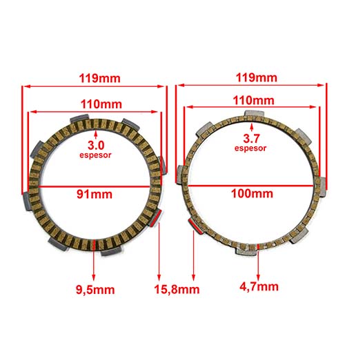 DISCO DE EMBRAGUE BAJAJ ROUSER 135 STD