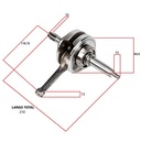 CIGUEÑAL COMPLETO HONDA C100 BIZ/GILERA SMASH 110 CORTO STD