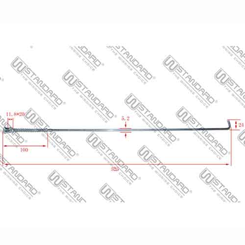 VARILLA DE FRENO GILERA SMASH 110 STD