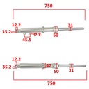 PIERNA DELANTERA COMP. ZANELLA RX150/RD150/CE150 (JGO) STD