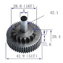 ENGRANAJE NEUTRO BURRO DE ARRANQUE YAMAHA NEW CRYPTON STD