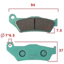 PASTILLA DE FRENO YAMAHA FZ16/ROUSER 135/200/220 / BMW GS1200R DEL. FA181 STD