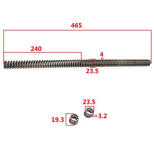 RESORTE DE HORQUILLA HONDA GLH150 GAUCHA (JGO) STD