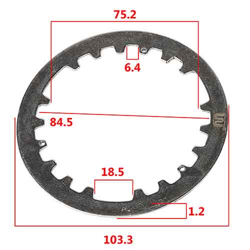 SEPARADOR DE EMBRAGUE YAMAHA CRYPTON T105 (KIT 4pcs) STD
