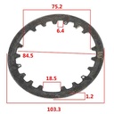 SEPARADOR DE EMBRAGUE YAMAHA CRYPTON T105 (KIT 4pcs) STD