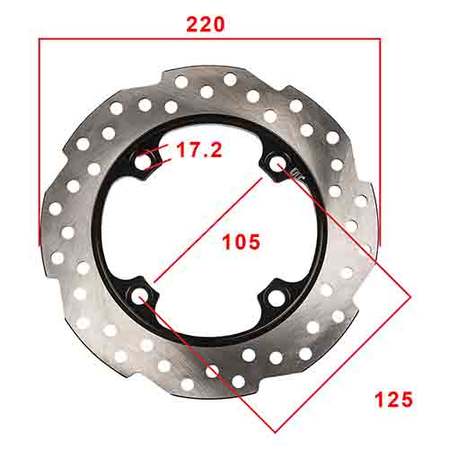 DISCO DE FRENO TRASERO HONDA CB190R STD