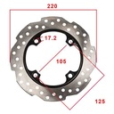 DISCO DE FRENO TRASERO HONDA CB190R STD