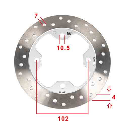 DISCO DE FRENO TRASERO ZANELLA SEXY STD