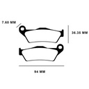 PASTILLA DE FRENO CERAMICA Y. FZ16/ROUSER 135/200/220 DEL. (FZ) FA181 STD
