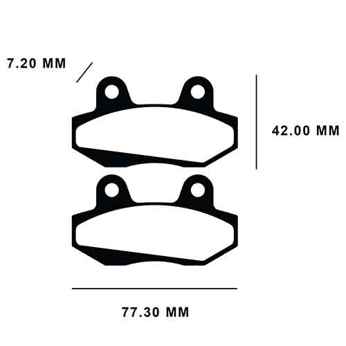 PASTILLA DE FRENO GILERA SMASH 110 SIN CUERNO FA86 STD