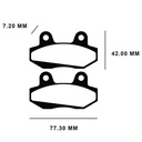 PASTILLA DE FRENO GILERA SMASH 110 SIN CUERNO FA86 STD