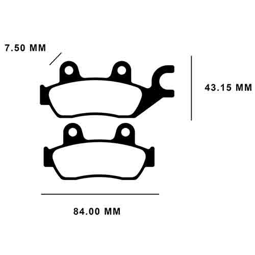 PASTILLA DE FRENO HONDA CB190R/CB125 F DELANTERA (CB190F) FA744 STD