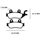 PASTILLA DE FRENO HONDA CB190R/CB125 F DELANTERA (CB190F) FA744 STD