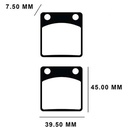 PASTILLA DE FRENO HONDA CG TITAN 2000/CG150 TITAN M/V (CG125) FA54 STD
