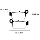 PASTILLA DE FRENO HONDA XR250/600 TRAS. MOD. VIEJO (XR250/600 R) FA131 STD