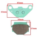 PASTILLA DE FRENO SUZUKI GN125 (S.GN125) FA67 STD