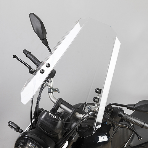 PARABRISA UNIVERSAL ENDURO ADVENTURE EVO RECTO (CRISTAL) CON SOPORTES 3MM MTC