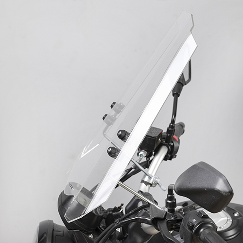 PARABRISA UNIVERSAL ENDURO ADVENTURE EVO RECTO (CRISTAL) CON SOPORTES 3MM MTC