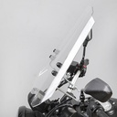 PARABRISA UNIVERSAL ENDURO ADVENTURE EVO RECTO (CRISTAL) CON SOPORTES 3MM MTC