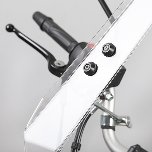 PARABRISA UNIVERSAL ENDURO ADVENTURE EVO RECTO (CRISTAL) CON SOPORTES 3MM MTC