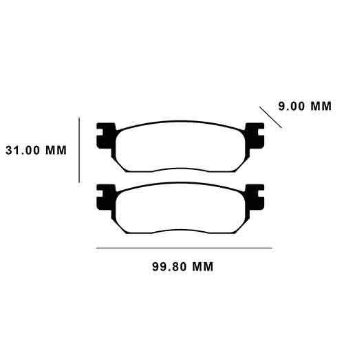 PASTILLA DE FRENO YAMAHA CRYPTON T105 (Y.CRYPTON) FA275 STD