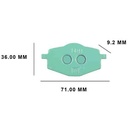 PASTILLA DE FRENO YAMAHA YBR 09-12/XT225/600 (Y.YBR125-1) FA101 STD