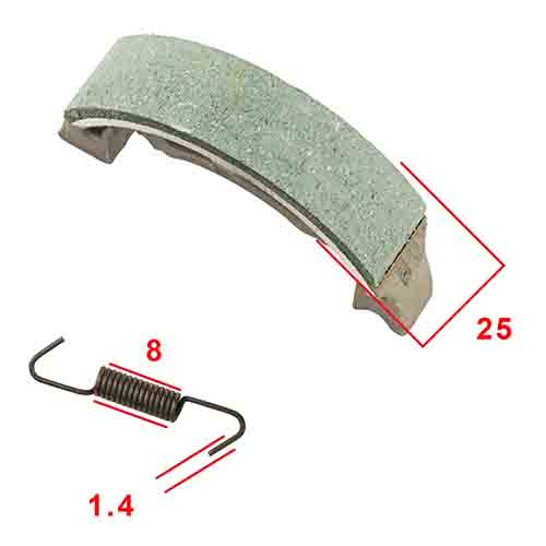 ZAPATA DE FRENO YAMAHA AXIS 90/CRYPTON/V80 STD