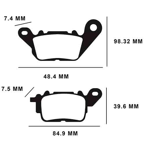 PASTILLA DE FRENO CERAMICA YAMAHA YBR125 ED FACTOR /NEW CRYPTON/R15 FA464 STD