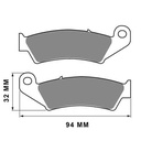 PASTILLA DE FRENO HONDA XR150L / CB 250 TWISTER DELANTERA (H.XR150L) FA185 STD