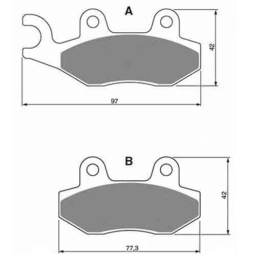 PASTILLA DE FRENO CERAMICA Y. XTZ 125/250 DEL C/CUERNO IZQ (NX125) FA135 STD