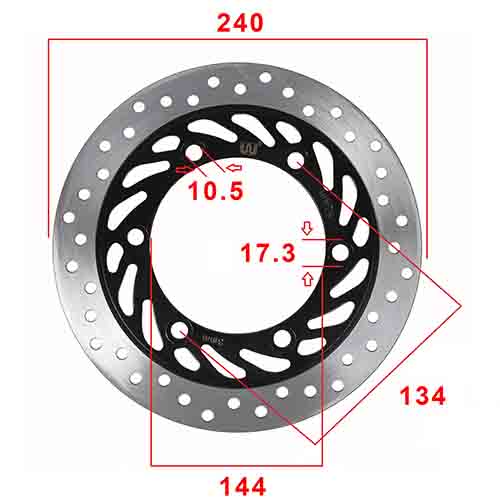 DISCO DE FRENO DELANTERO HONDA CB125 F STD