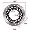 DISCO DE FRENO DELANTERO HONDA CB125 F STD