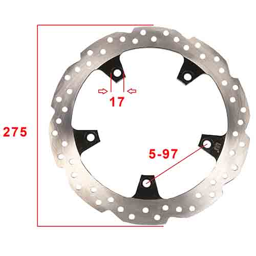 DISCO DE FRENO DELANTERO HONDA CB190R STD