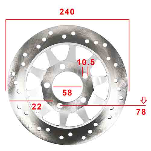 DISCO DE FRENO DELANTERO HONDA CG150 TITAN STD