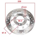 DISCO DE FRENO DELANTERO MOTOMEL VX150 STD