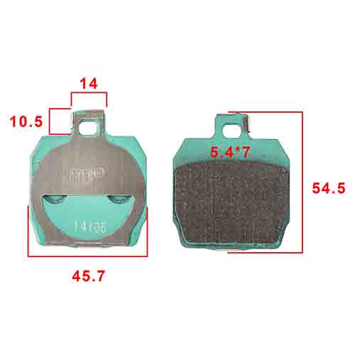 PASTILLA DE FRENO BAJAJ ROUSER 220/200 TRASERA (H. XL) STD