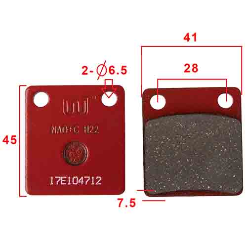 PASTILLA DE FRENO CERAMICA HONDA CG TITAN 2000/CG150 TITAN (CG125) FA54 STD