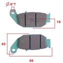PASTILLA DE FRENO HONDA CB190R TRAS/CB250 TWISTER 2017 TRASERA FA629 STD